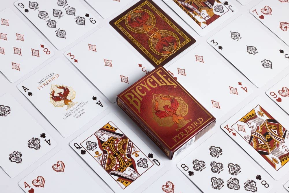 Bicycle Fyrebird Playing Cards – Poker Size Deck with Air-Cushion Finish