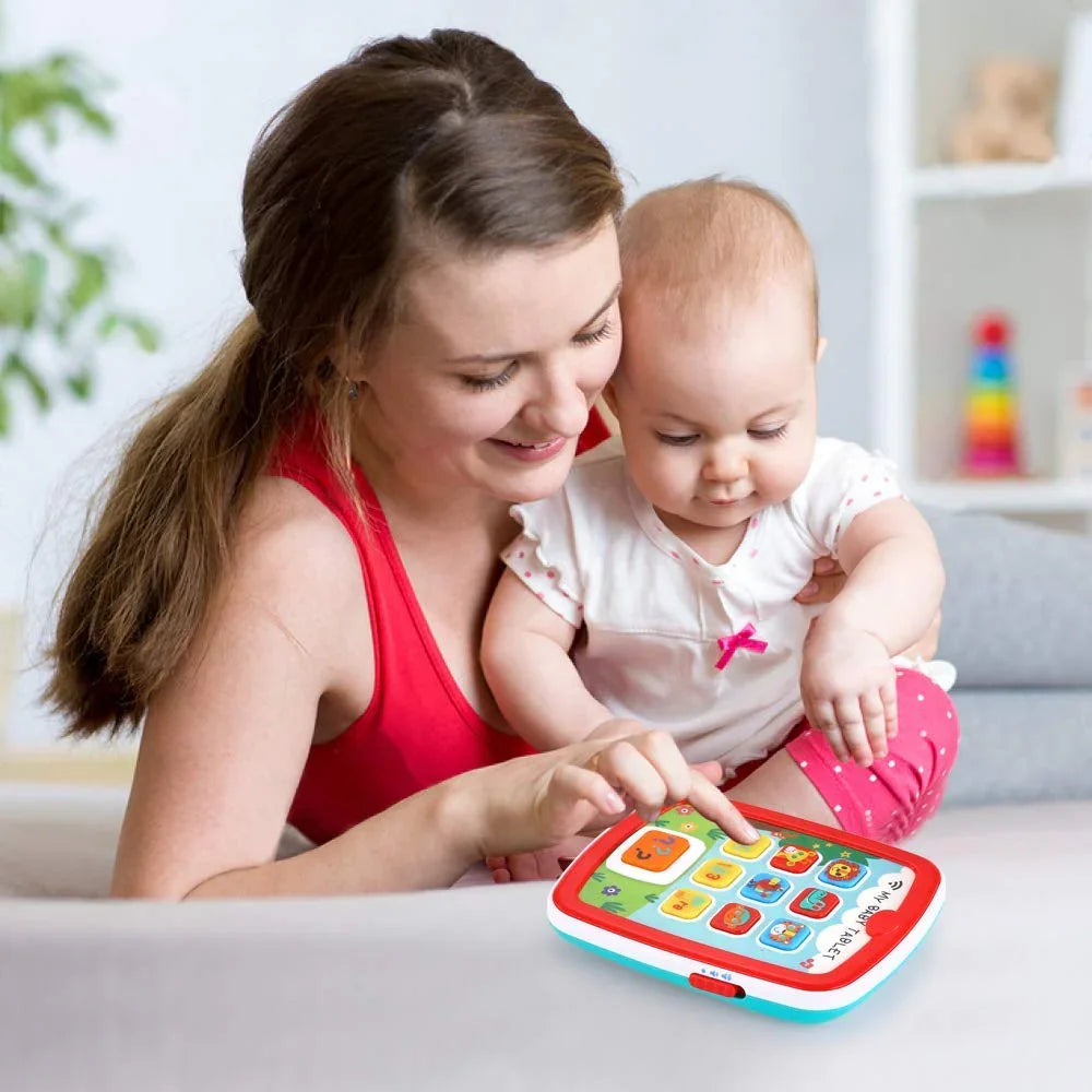 Hola! My Baby Tablet Mobile Tab with Music & Lights – ABC, Numbers, Colors Interactive Learning Toy for Toddlers | Multicolor, Ages 3+ - Jaiman Toys