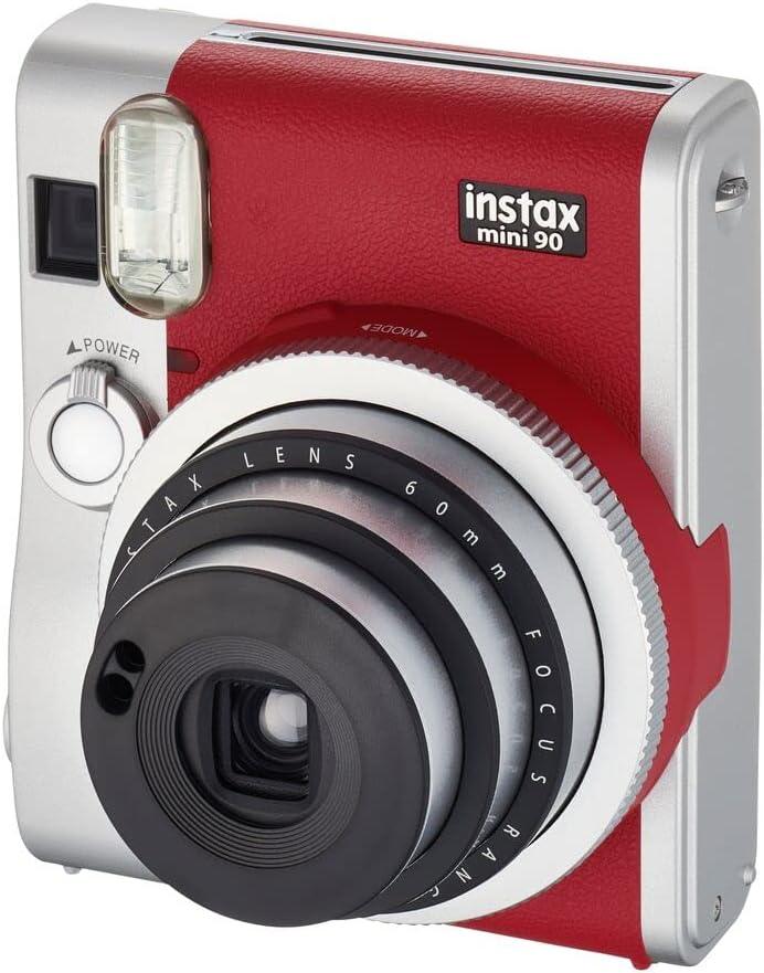 Fujifilm Instax Mini 90 Neo Classic Instant Film Camera – Retro Design  - Red
