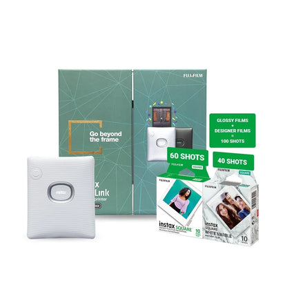 Fujifilm Instax Square Link Goodness Box - 100 Shots of Pure Creativity - (60 Wide + 40 Designer) - Jaiman Toys