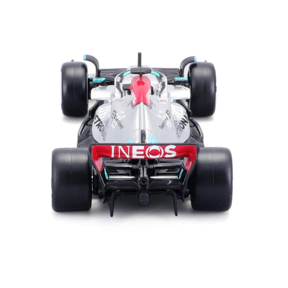 Bburago 1:43 Mercedes W13 #63 George Russell 2022 – Diecast F1 Model (Silver)