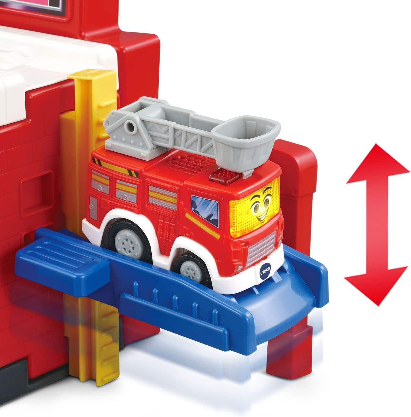 VTech Go! Go! Smart Wheels Rescue Tower Firehouse | Interactive Fire Station Playset with SmartPoint Fire Truck, Lights, Sounds & Rescue Missions for Toddlers