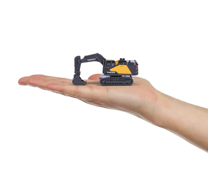 Majorette Volvo Construction Die-Cast Vehicle Set (5 Vehicles) | Official Volvo Machines | Metal Body | 1:64 Scale | 3+ Years
