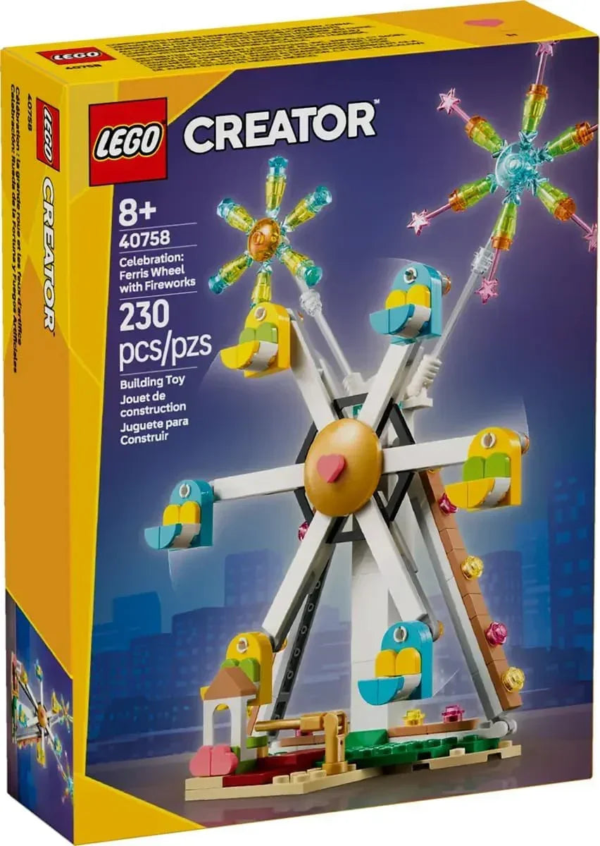 LEGO® Creator 40758 Celebration Ferris Wheel with Fireworks | 230 Pieces | Building Set | Age 8+