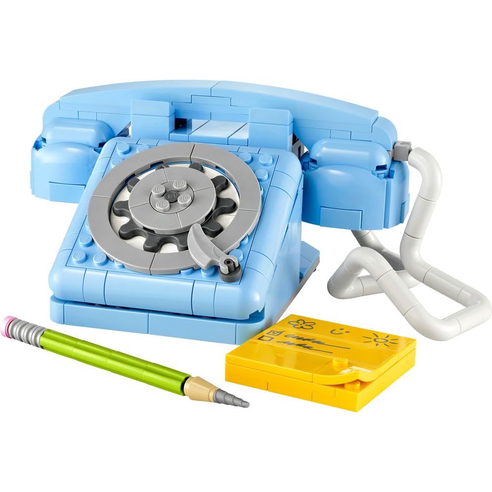 LEGO 31174 Creator 3in1 Retro Telephone Building Set (383 Pieces) | Vintage Telephone, Retro Radio & Classic Mobile Phone Models | Building Toy for Kids 8+