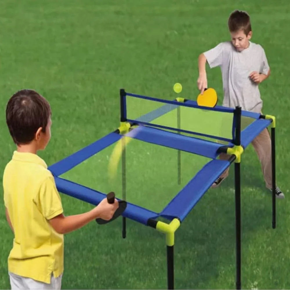 Innov8 Rebound Pong Table, Indoor/Outdoor Game Set with 2 Paddles and 2 Balls - Jaiman Toys