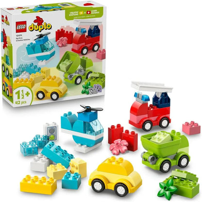 LEGO DUPLO 10474 Creative Vehicles - Educational Sorting Toy for Toddlers w/Cars & Trucks - Fine Motor Skills Development Set - Birthday Gift for 1+ Year Old Babies, Boys & Girls