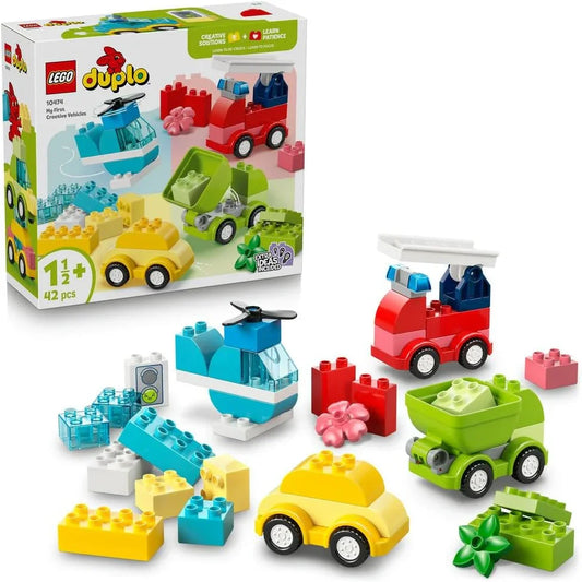 LEGO DUPLO 10474 Creative Vehicles - Educational Sorting Toy for Toddlers w/Cars & Trucks - Fine Motor Skills Development Set - Birthday Gift for 1+ Year Old Babies, Boys & Girls