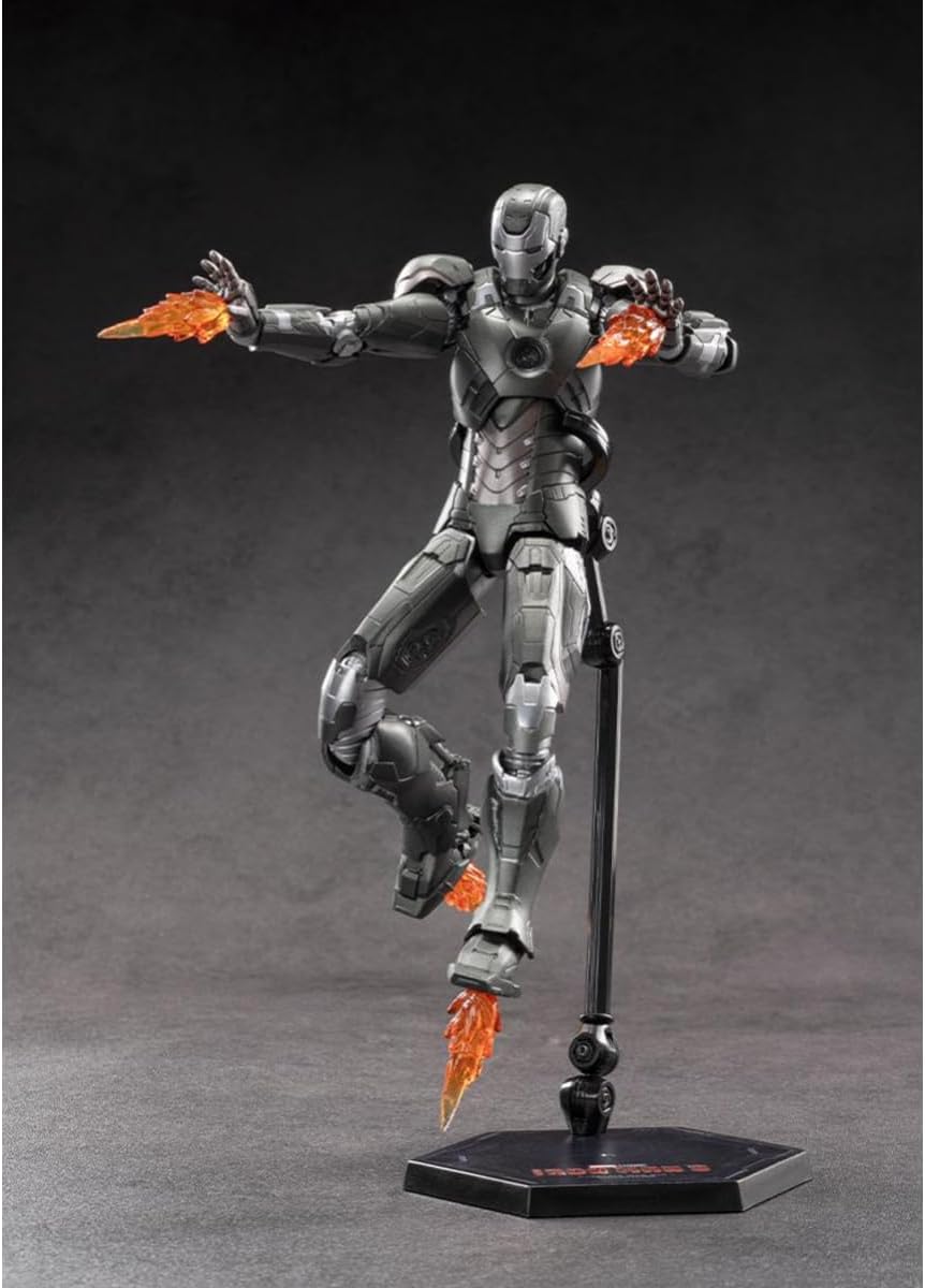 ZD Toys Iron Man MK14 1:10 Scale Non-Light-Up Action Figure | Iron 3 Collectible with Interchangeable Hands & Effect Parts | Model 1906-14