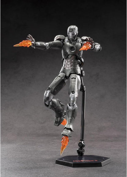 ZD Toys Iron Man MK14 1:10 Scale Non-Light-Up Action Figure | Iron 3 Collectible with Interchangeable Hands & Effect Parts | Model 1906-14