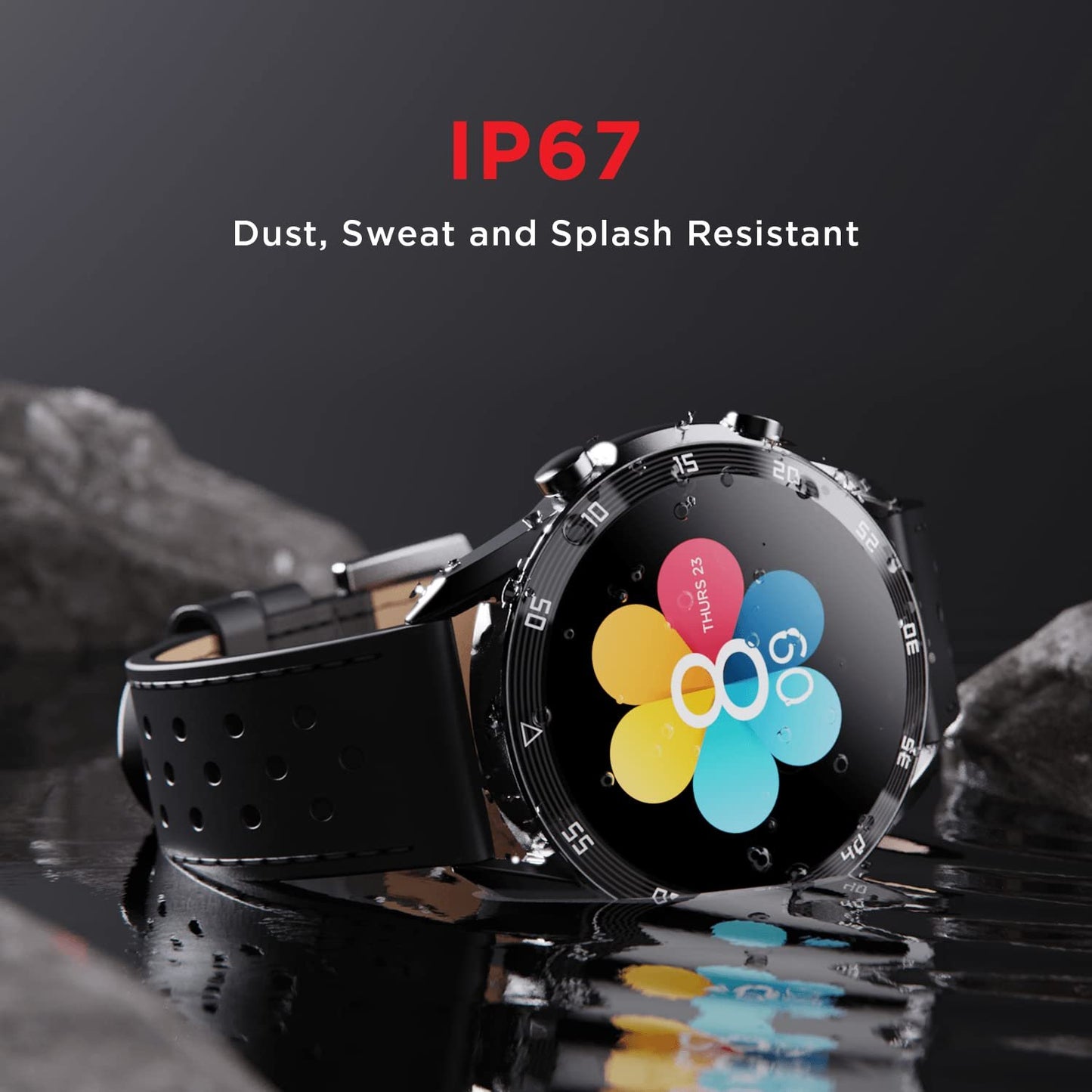 boAt Primia Smart Watch with Bluetooth Calling, AMOLED Display, AI Voice Assistant, HR, SpO2, Stress & Sleep Monitoring,Activity Tracker