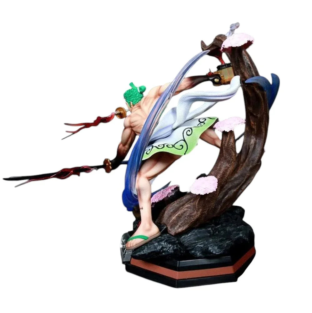 Roronoa Zoro 39cm GK Anime Figure with LED Light | One Piece Collectible Model - Jaiman Toys