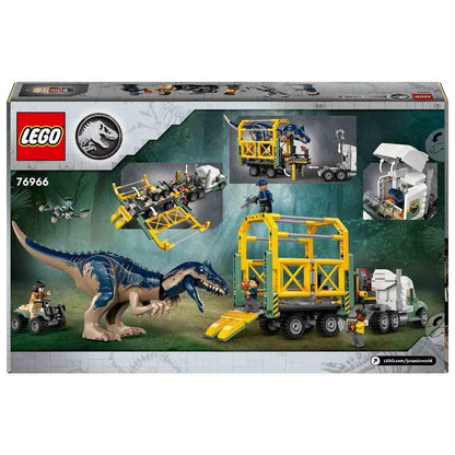 Lego 76966 Jurassic World Dinosaur Missions Allosaurus Transport Truck 588 Pieces