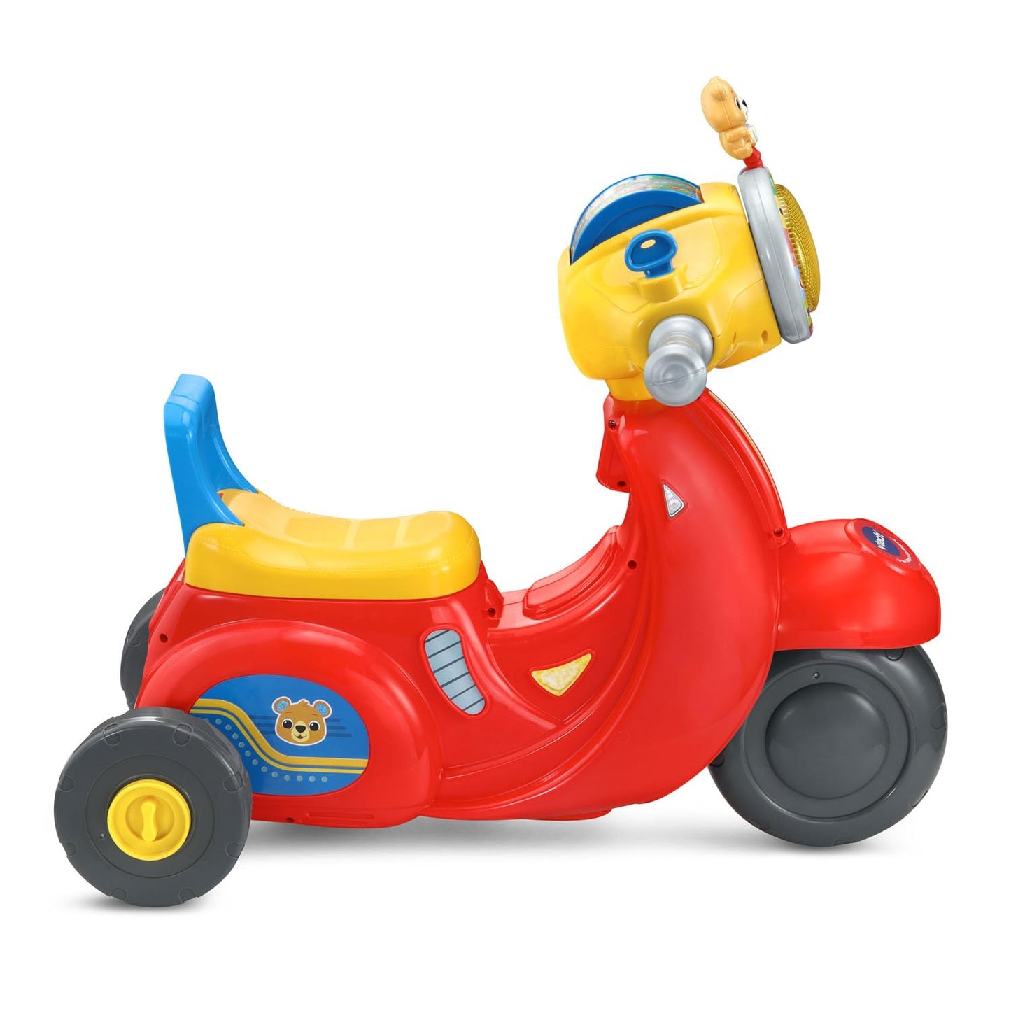 VTech 2-in-1 Map & Go Scooter | Interactive Ride-On Trike & Scooter with Lights, Sounds & Learning Activities | Ages 12–36 Months