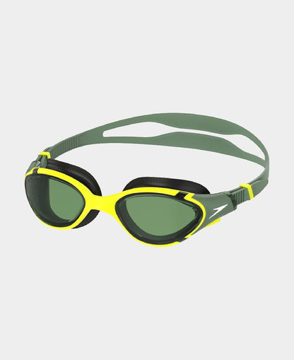Speedo Unisex Adult Biofuse 2.0 Polarised Tint-Lens Swim Goggles - Black & Green