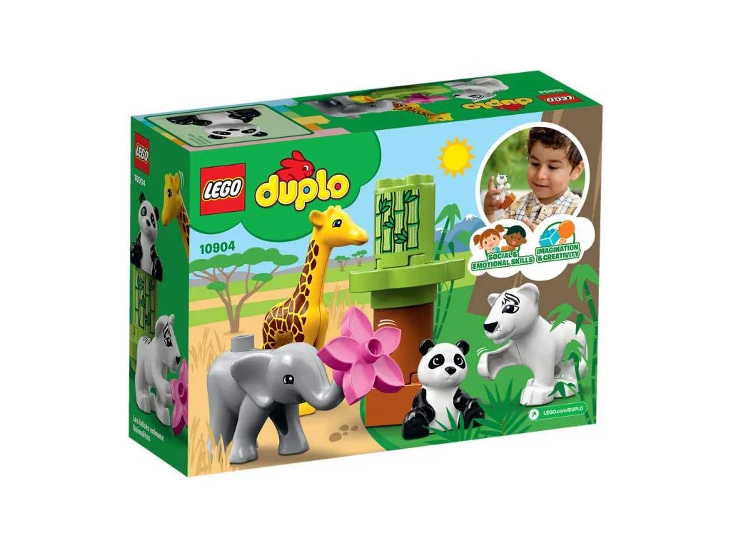 LEGO 10904 Duplo Baby Animals – Educational Building Blocks Set for Toddlers, Animal Learning Toy for Kids 2+ Years