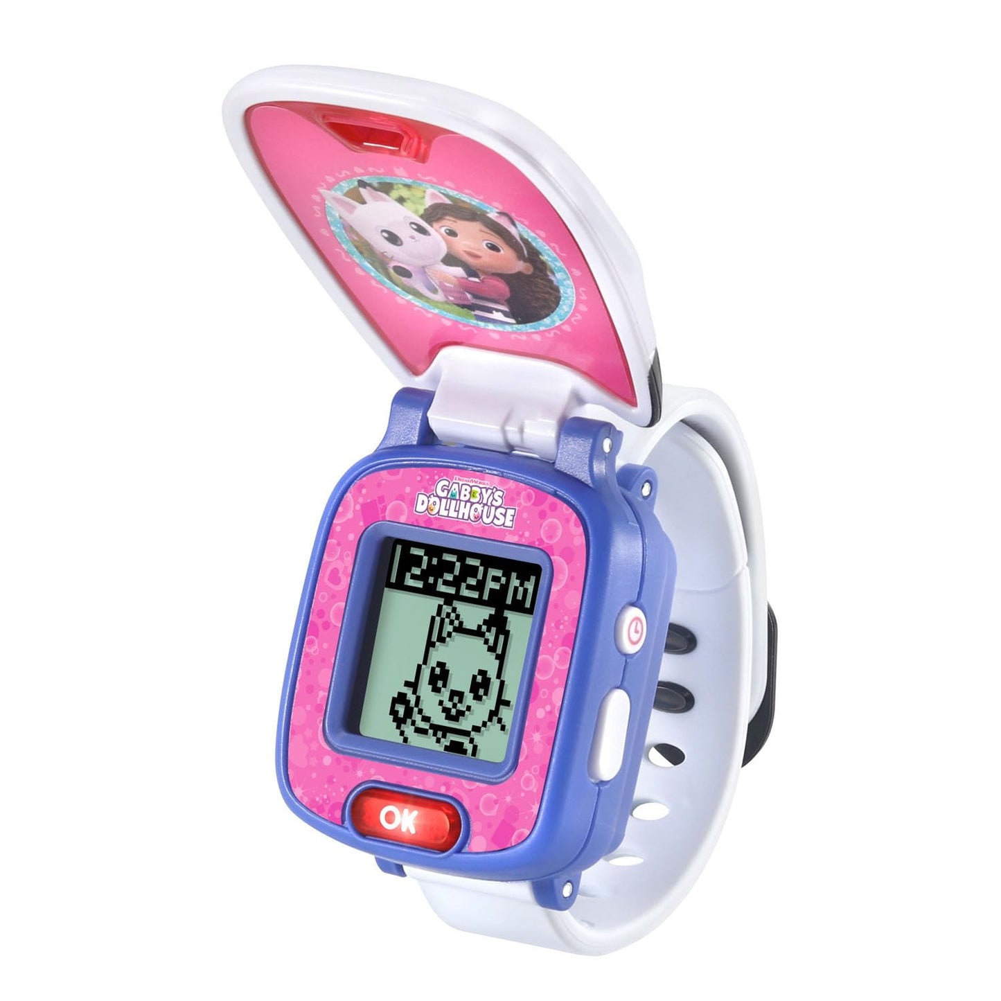VTech Gabby's Dollhouse Pandy Paws Paw-Tastic Learning Watch | Interactive Kids Digital Watch with Games, Clock & Alarm | Ages 3+