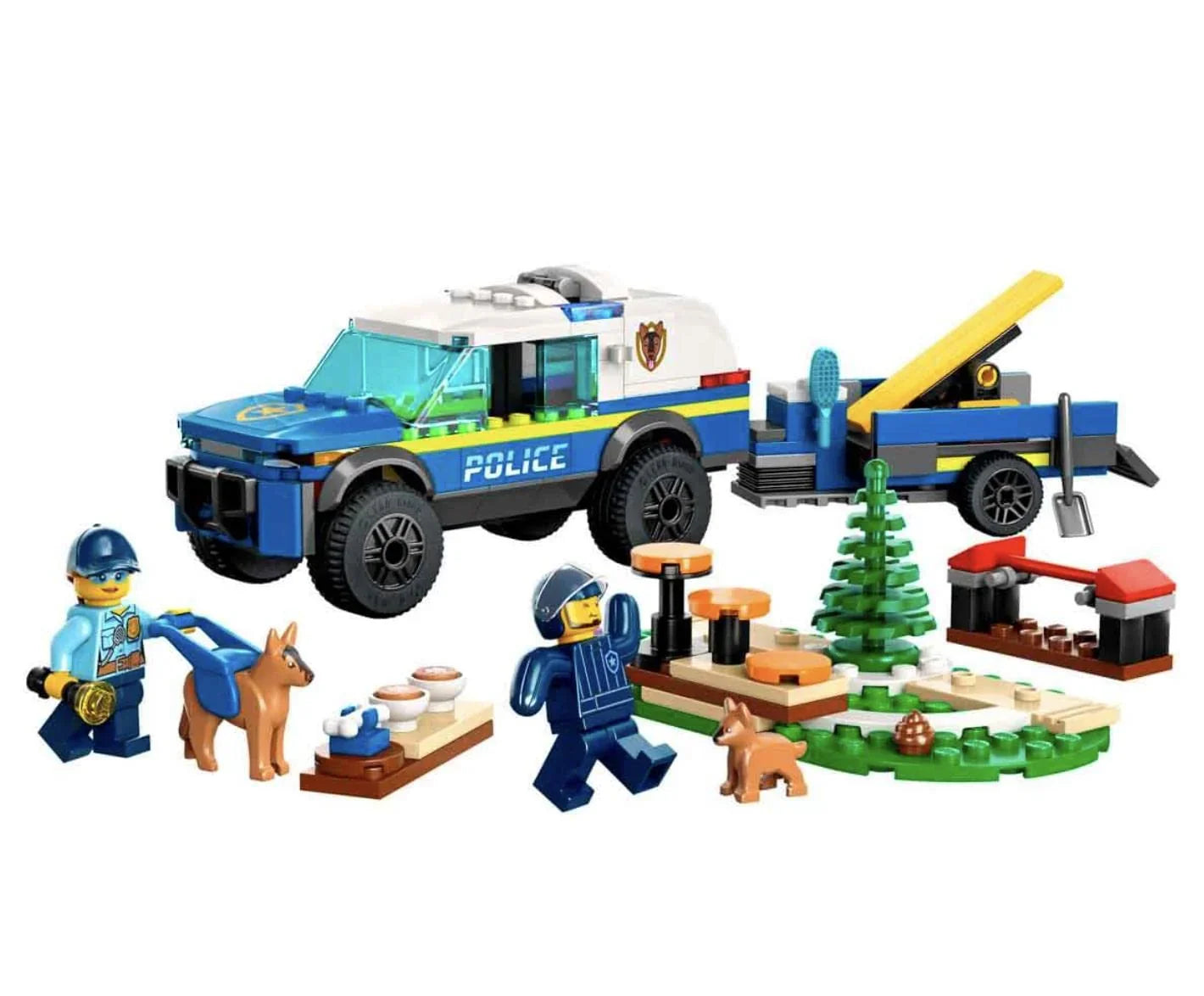 LEGO City Mobile Police Dog Training Set 60369  Building Toy with Police Vehicle, Dog & Accessories, Multicolor