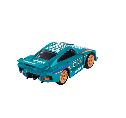 Majorette Porsche 935 K3 Vaillant Diecast Car – 1:64 Scale Racing Model with Moving Parts