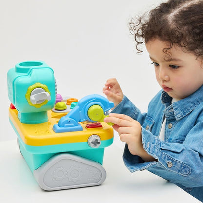 Hola 9-in-1 Robot Workbench Tool Set for Kids – Interactive Learning Toolbox with Tools, Shapes & Activities (12–60 Months)