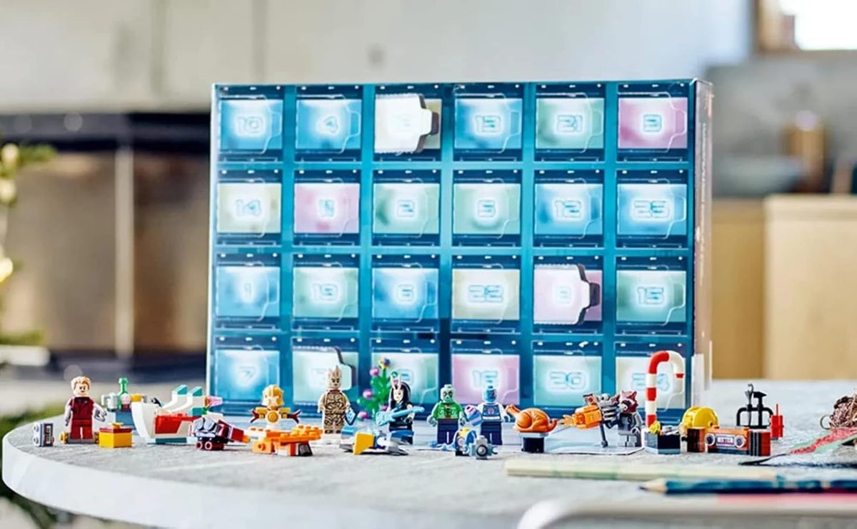 LEGO Marvel Guardians of the Galaxy Advent Calendar 76231 | Christmas Countdown Building Set with 24 Daily Surprises, 6 Minifigures Including Groot, 268 Pieces | Gift for Kids Ages 6+