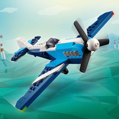 LEGO 31160 Creator 3in1 Aircraft Race Plane Building Set (178 Pieces) | Race Plane, Jet Aircraft & Helicopter Toy for Kids 7+