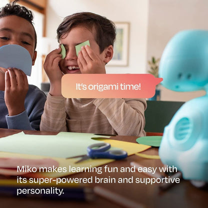 Miko 3: AI-Powered Smart Robot for Kids | Educational Robot | Interactive Robot with Coding apps (Blue)