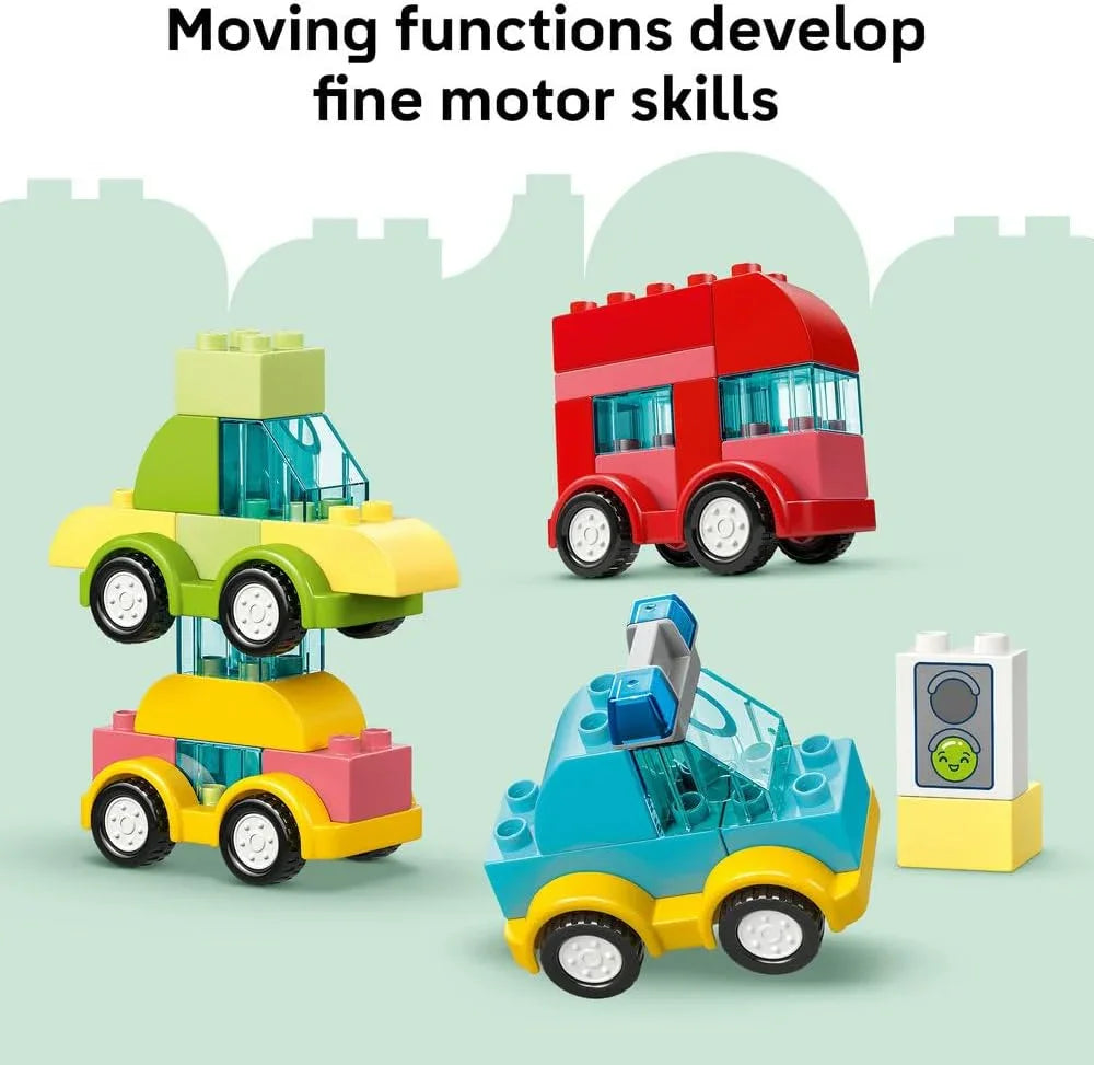LEGO DUPLO 10474 Creative Vehicles - Educational Sorting Toy for Toddlers w/Cars & Trucks - Fine Motor Skills Development Set - Birthday Gift for 1+ Year Old Babies, Boys & Girls