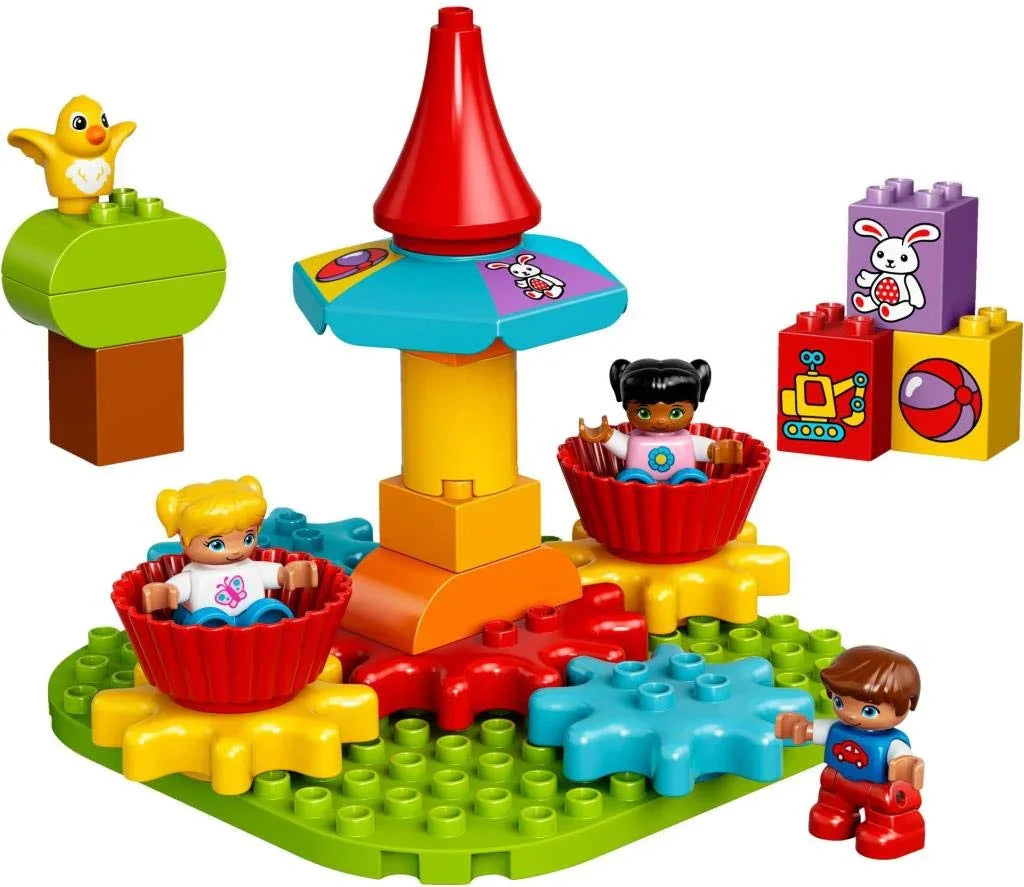 LEGO Duplo My First Carousel 10845 – Preschool Building Blocks Set for Toddlers, Educational Toy for Early Learning