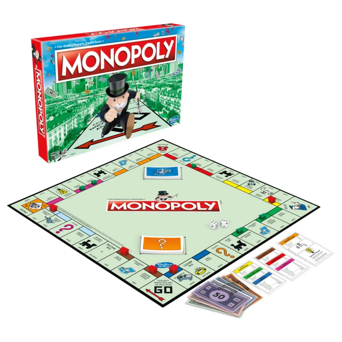MONOPOLY Board Game (Multicolor) for Families and Kids Ages 8 and Up, Classic fantasy Gameplay - Jaiman Toys