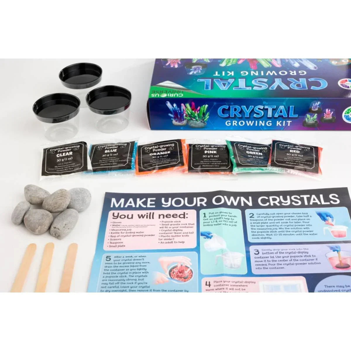 Curious Universe Crystal Growing Kit – Science Experiment for Kids - Jaiman Toys