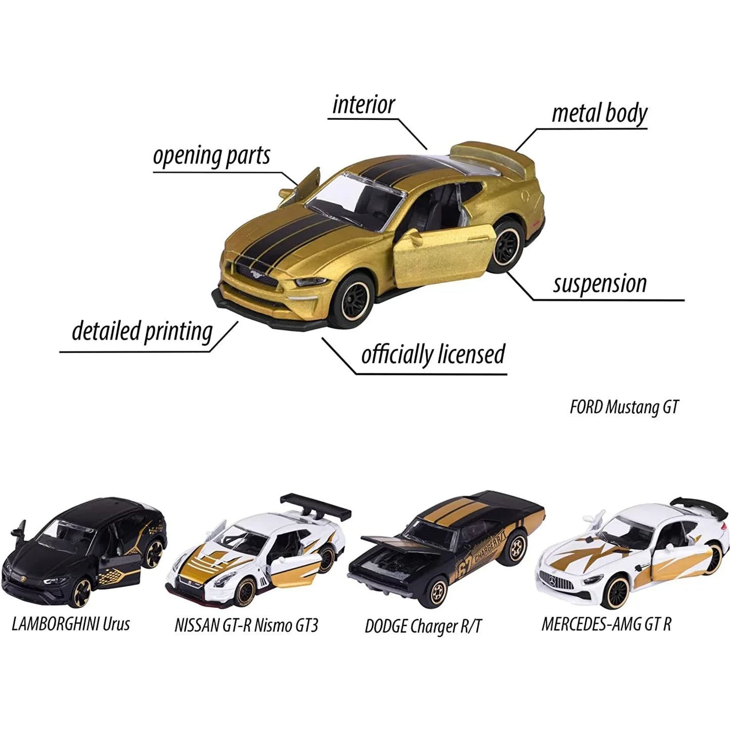 Majorette Limited Edition 9, Model Vehicles with Camouflage Look, Die Cast Metal with Opening Parts, Rotating Wheels and Suspension for Children Aged 3 and Above Boys, Girls, Kids- Set of 5 Brand: Majorette - Jaiman Toys