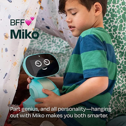 Miko 3: AI-Powered Smart Robot for Kids | Educational Robot | Interactive Robot with Coding apps (Blue)