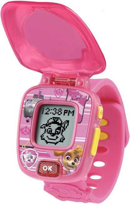 VTech PAW Patrol Skye Learning Watch, Pink | Interactive Educational Watch with 4 Learning Games, Alarm, Timer, Clock & Cuckoo Clock for Kids