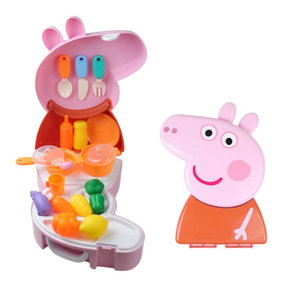 Peppa Pig Kitchen Set Pretend Play Toy | Portable Cooking Playset with Utensils, Vegetables & Cookware | Carry Case Role Play Toy for Kids Ages 3+