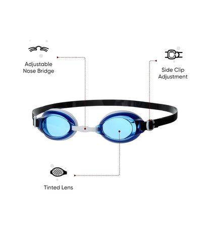 Speedo Recreation Jet Tint Lens Swim Goggles – Unisex Adult Anti-Fog UV Protection Swimming Goggles