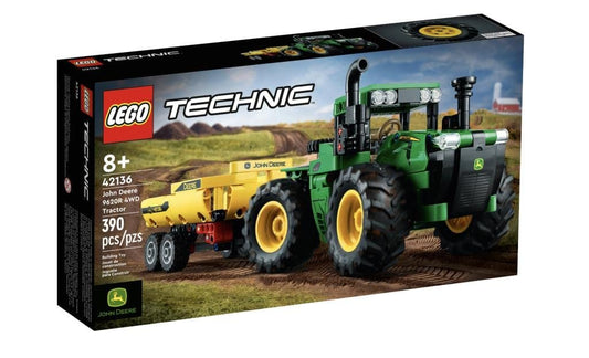 LEGO Technic John Deere 9620R 4WD Tractor 42136 Model Building Kit (390 Pieces)