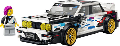 LEGO 77263 Speed Champions BMW M3 E30 – Collectible Race Car with Driver Minifigure, 358 Pieces, Ages 9+