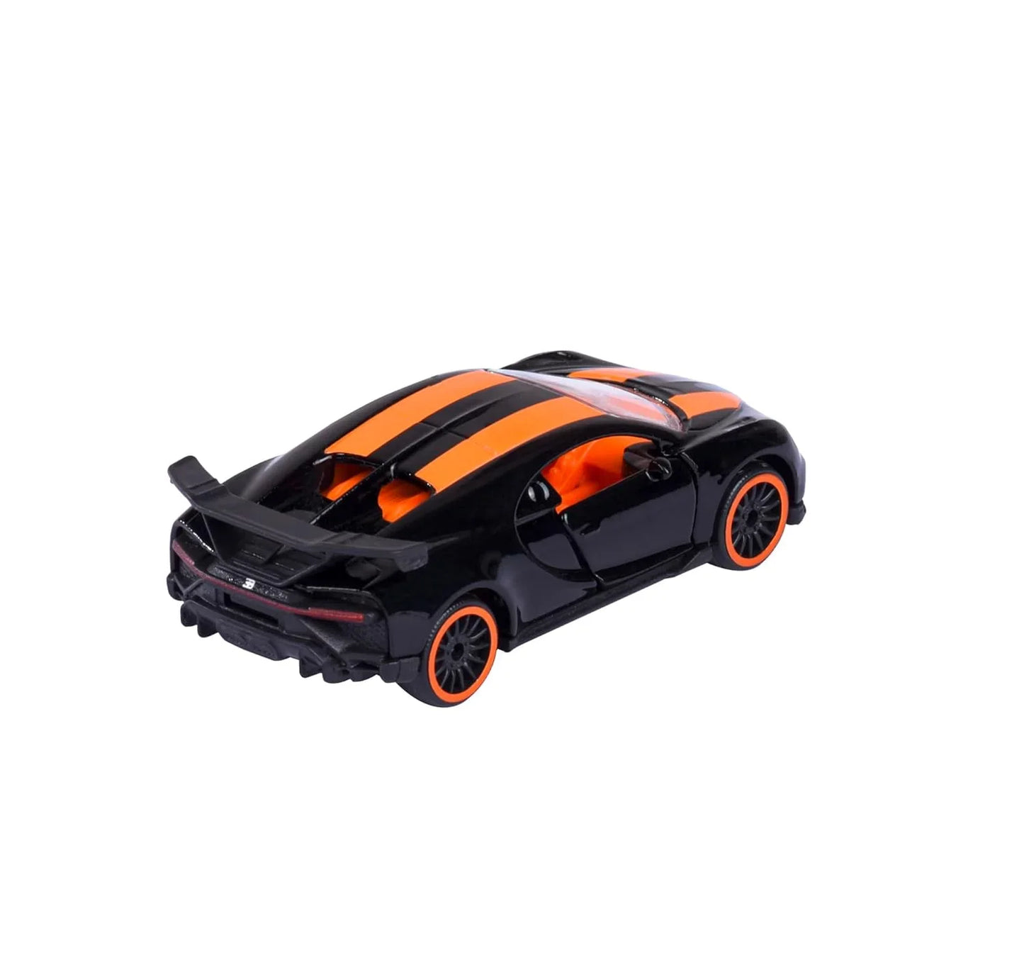 (Card Damage) Majorette Bugatti Chiron Pur Sport, Black Die-Cast Car Model-