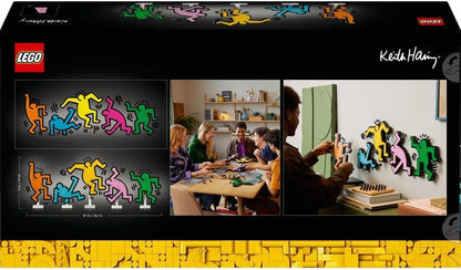LEGO 31216 Art Keith Haring: Dancing Figures Building Set (1,773 Pieces) | Pop Art Wall Décor & Display Set for Adults