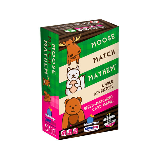 Blue Orange Moose Match Mayhem Card Game | Fast-Paced Family Matching Game for Kids & Adults | Ages 7+