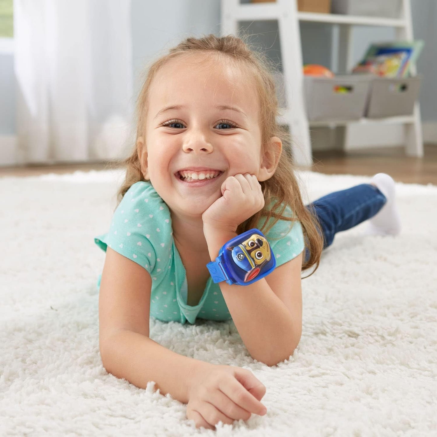 VTech PAW Patrol Learning Pup Watch – Chase | Interactive Educational Watch with 4 Learning Games, Clock, Alarm, Timer & Cuckoo Clock for Kids Age 3-6 Years