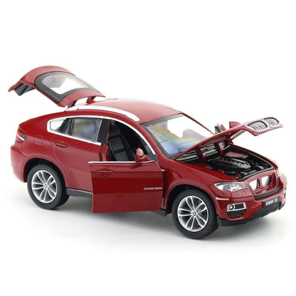 MSZ BMW X6 Diecast SUV Model Car, 1:26 Scale, Red – Collectible Display & Gift for Car Enthusiasts