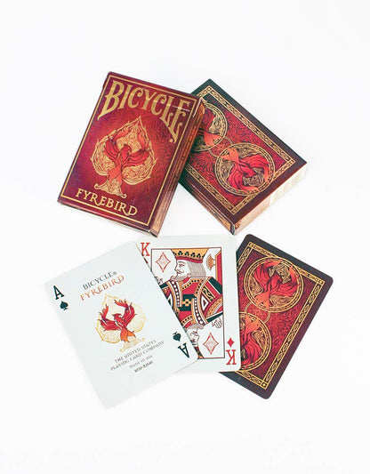 Bicycle Fyrebird Playing Cards – Poker Size Deck with Air-Cushion Finish