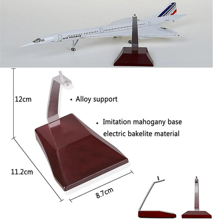 Diecast Concorde British Airways Aeroplane Model with Light – 6+ Years, Collectible Display Plane, White