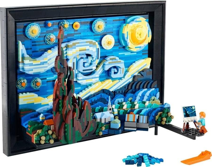 LEGO 21333! Ideas Vincent Van Gogh  The Starry Night Building Kit For The Adults (2,316 Pieces)