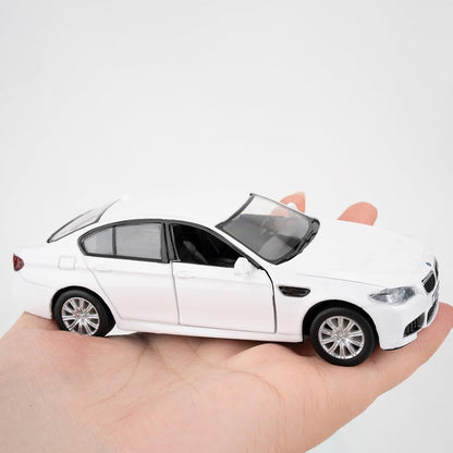RMZ City 1:32 Scale BMW M5 Die-Cast Model Car – White & Metallic Blue | Collectible Luxury Sports  with Opening Doors 2 Colour Variants