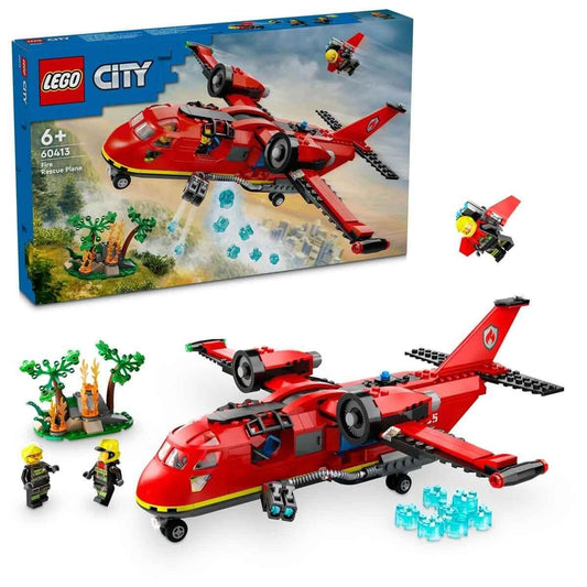 LEGO City Fire Rescue Plane Building Toy Set 60413(478 Pieces)