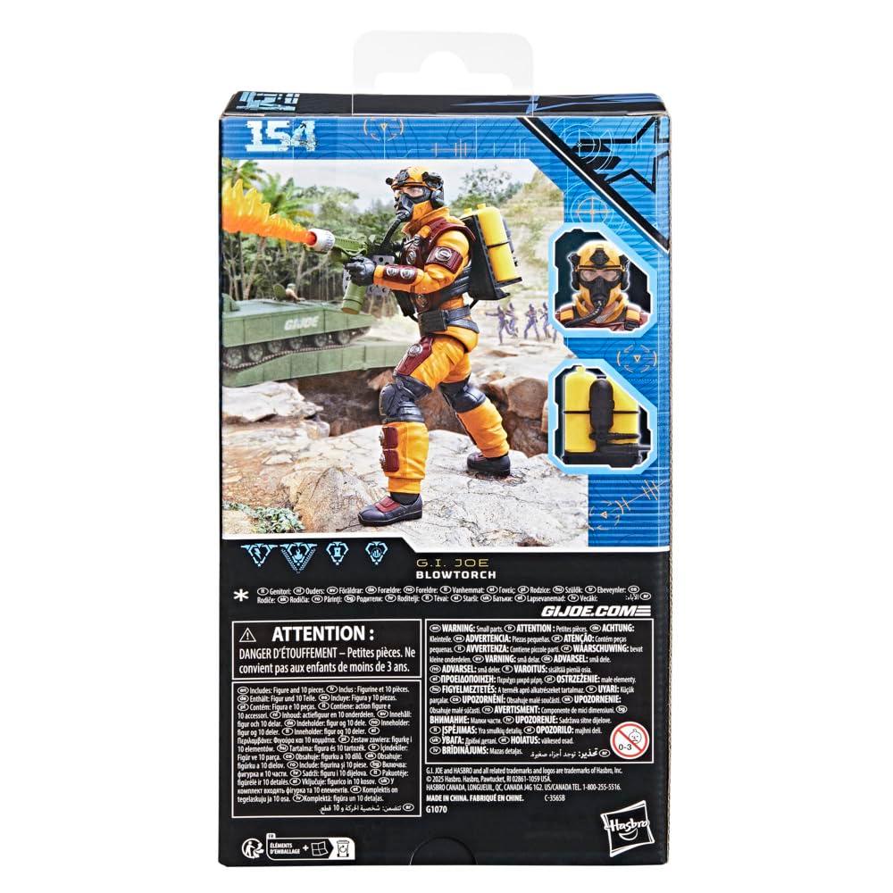 G.I. Joe Classified Series Blowtorch – 6 Inch Action Figure with 10 Accessories - Jaiman Toys