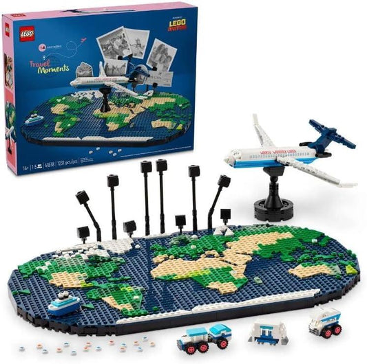 LEGO 41838 Travel Moments World Map Building Set (1231 Pieces) - Jaiman Toys